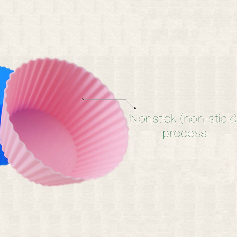 1 Pcs Silicone Cake Cupcake Liner Baking Cup Mold Muffin Round Cup