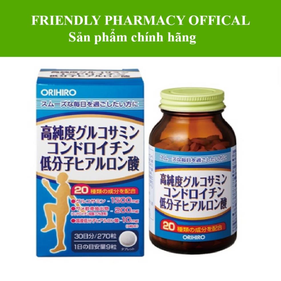 Glucosamine và Chondroitin Orihiro 270 viên - Giúp bổ xương khớp, giảm đau do thoái hóa