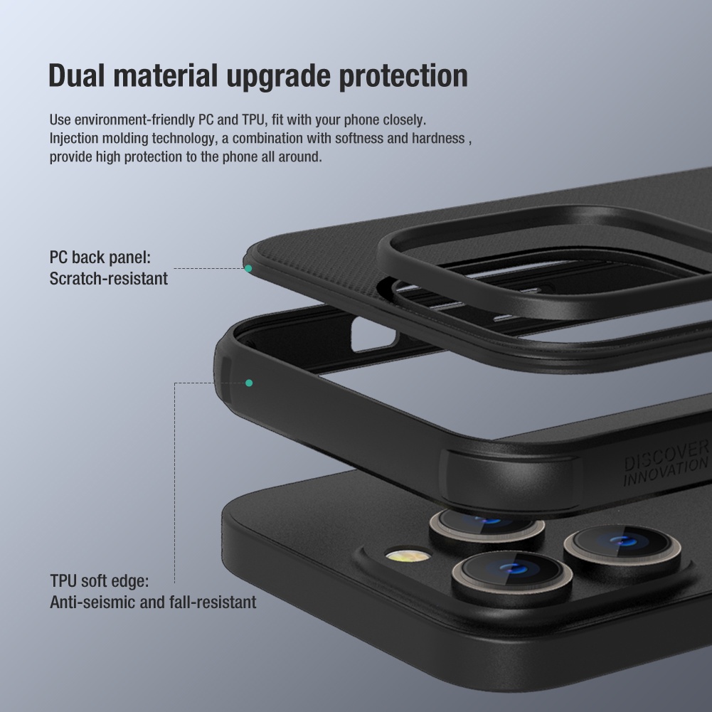 Ốp lưng iPhone 14 Pro Nillkin Frosted Shield Pro PC Ốp lưng Cho iPhone 14 Pro Max / iPhone14 Plus