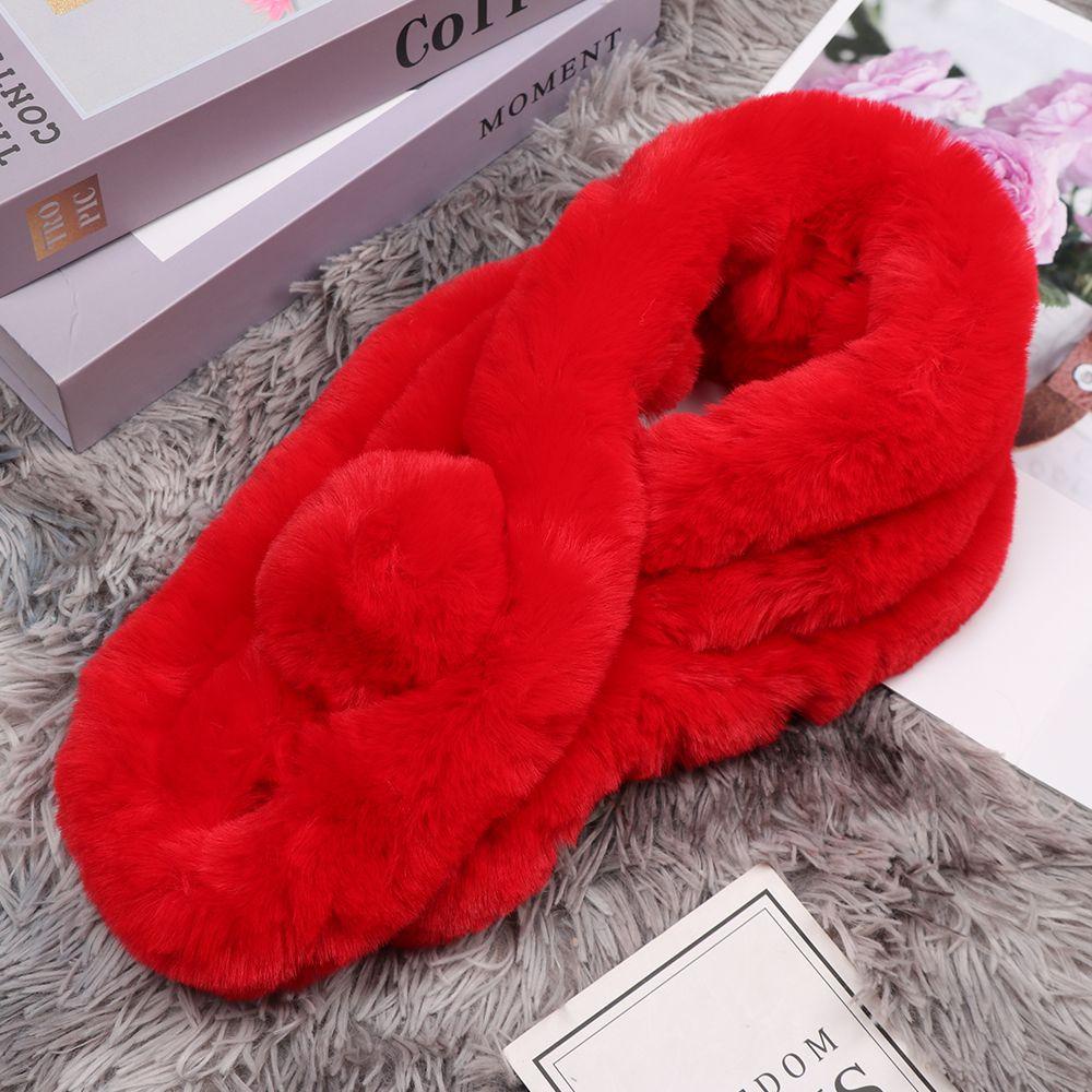 Khăn Choàng Giả Lông Thú Dày Mềm Mại Thoải Mái Chống Gió Thời Trang Cho Nữ