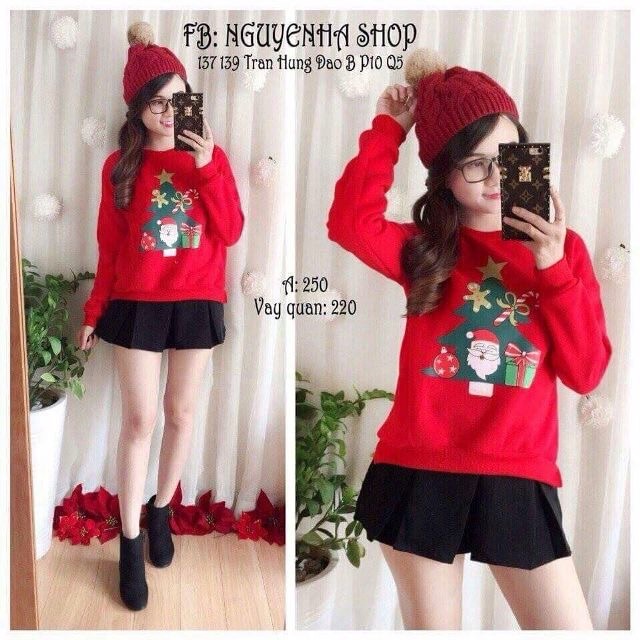 ÁO SWEATER NOEL DỄ THƯƠNG co bigsize