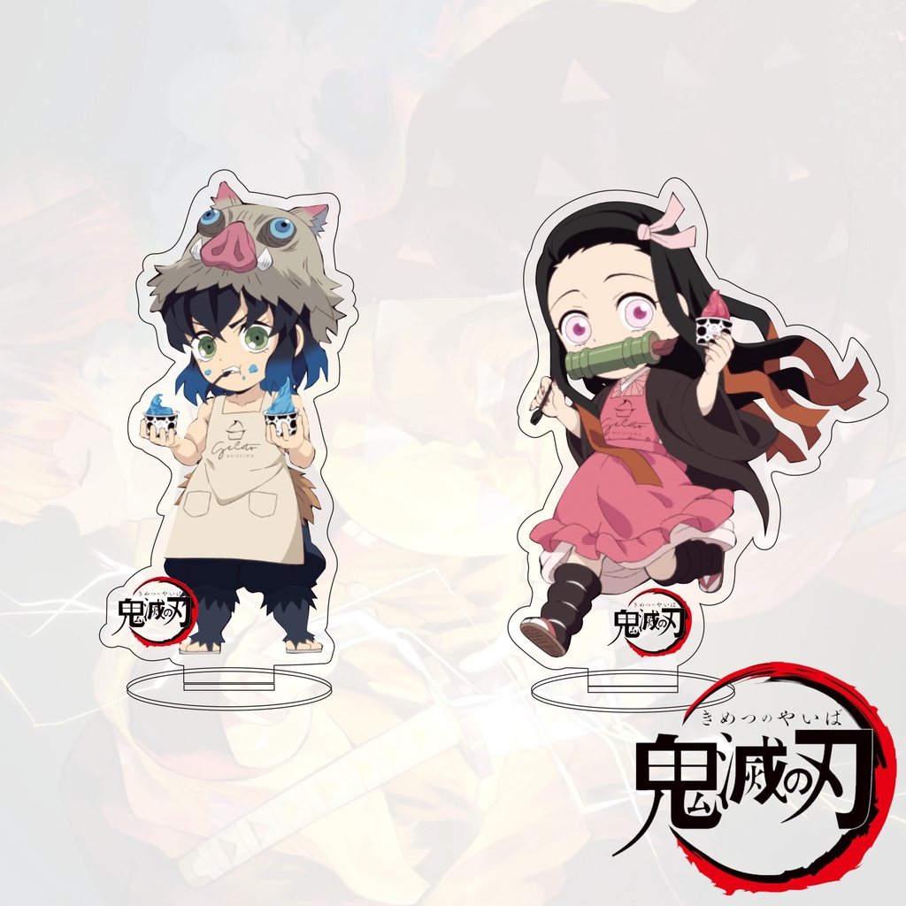 Mô Hình Đồ Chơi Nhân Vật Anime Demon slayer SY2 Nezuko Zenitsu Acrylic prop YS2