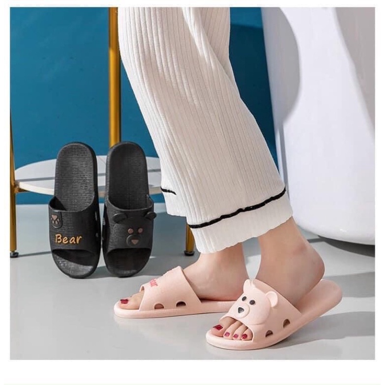 Dép Đúc Gấu Nguyên Khối Cao Cấp BEAR SO CUTE
