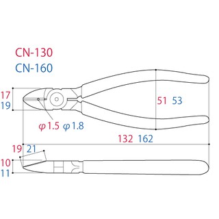 Kìm cắt cạnh Tsunoda CN-130