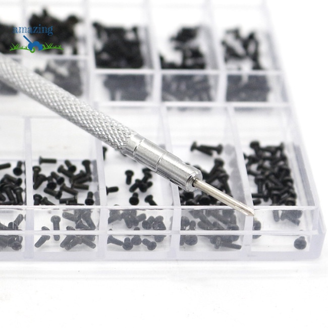 Bộ 500 Ốc Vít Mini 18 Loại 1.6mm Dùng Sửa Chữa Laptop Diy