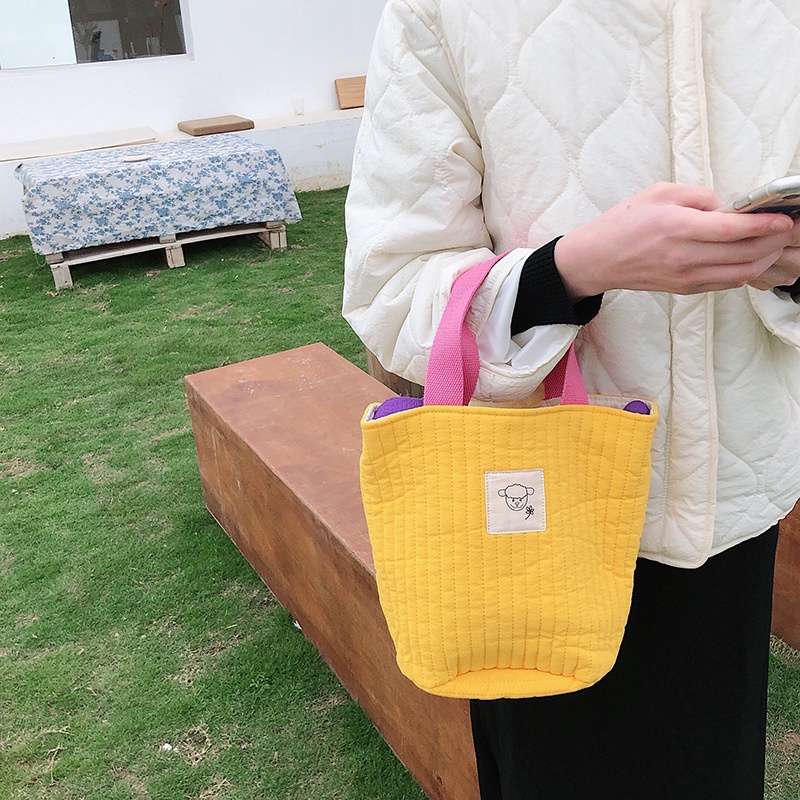 Túi ENVIROSAX vải canvas dây rút dáng tròn nhỏ xinh sành điệu