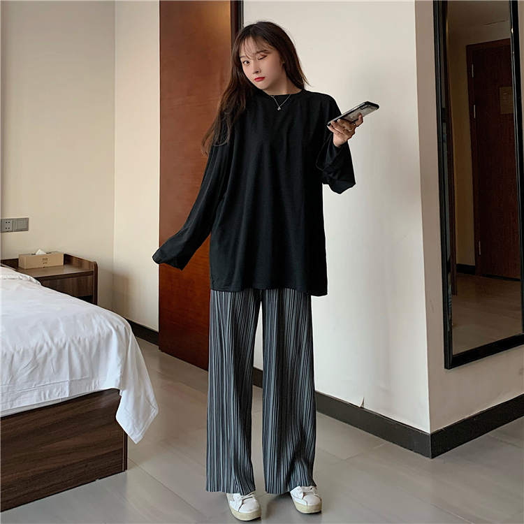 Quần Dài Ống Rộng Lưng Cao Phong Cách Hàn Quốc 3 Màu Lựa Chọn Cho Nữ | BigBuy360 - bigbuy360.vn