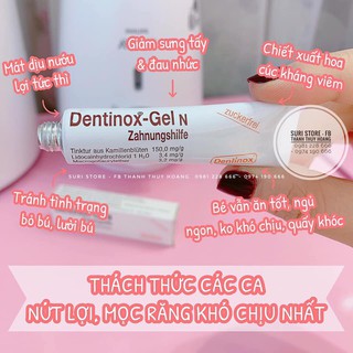  Gel bôi giảm đau khi bé mọc răng Dentinox GelN (Tuýp)