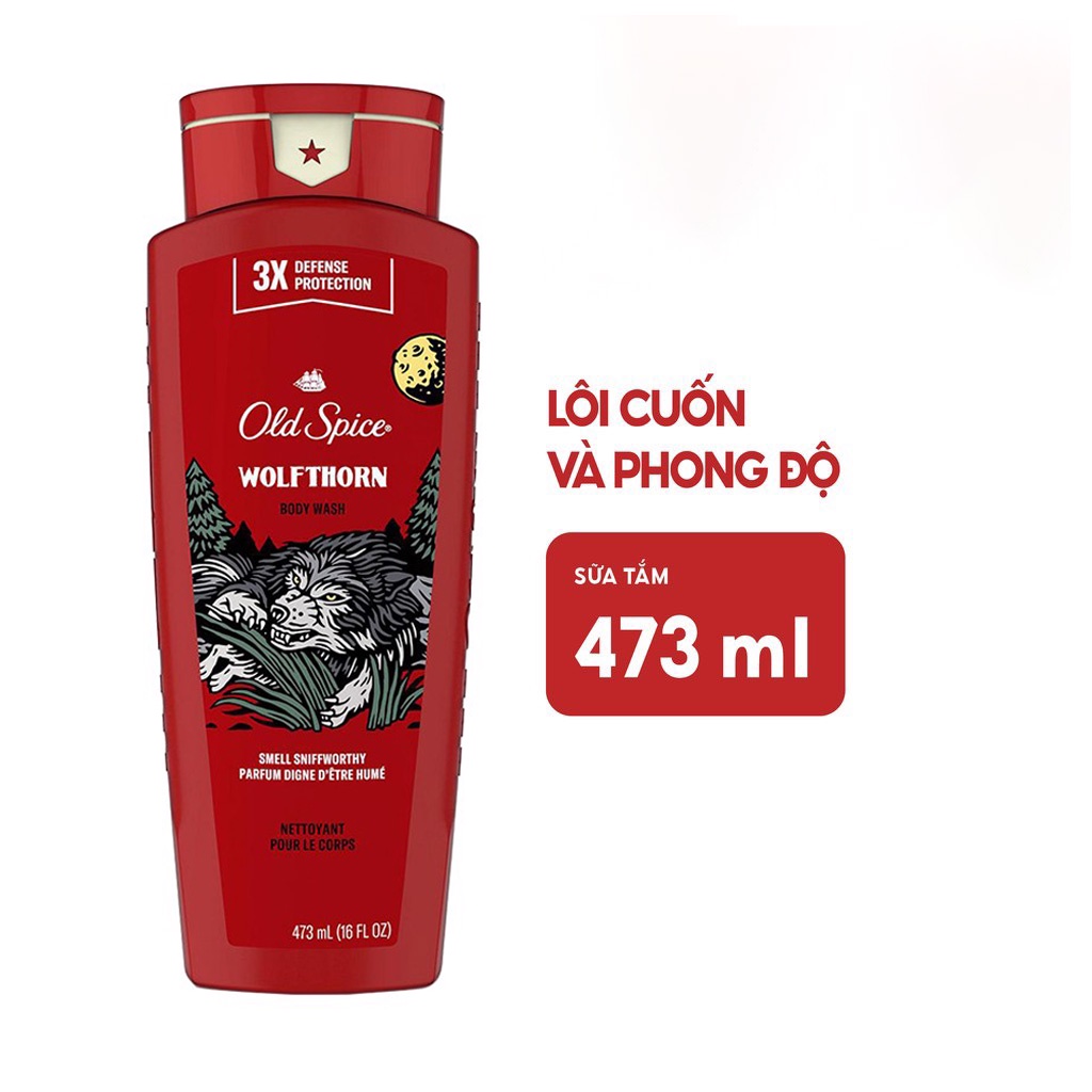 Sữa Tắm Old Spice Timber, Fiji, Bearglove, Wolfthorn 473ml/532ml - Nhập Khẩu Mỹ