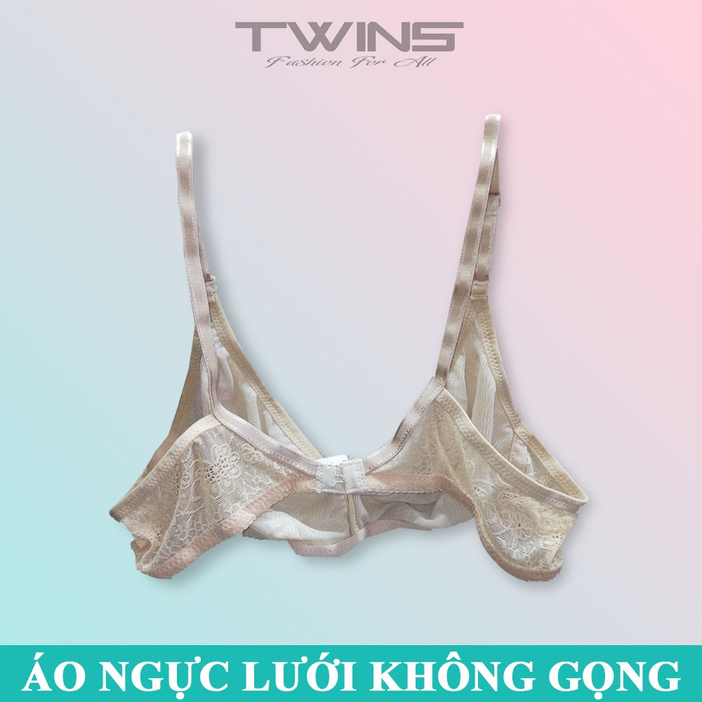Áo ngực không gọng nữ Jolie 9024 không mút chất ren mỏng ôm nguyên ngực thoải mái quyến rũ size 34-36-38-40