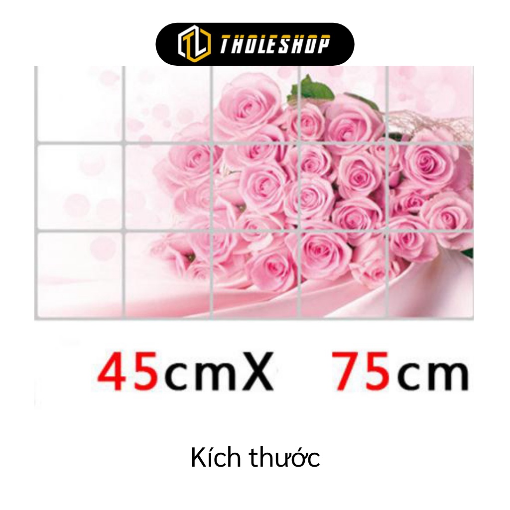 Giấy dán tường nhà bếp 45x75cm - Giấy chống dính dầu mỡ, chịu nhiệt tốt - Giao màu ngẫu nhiên 2660