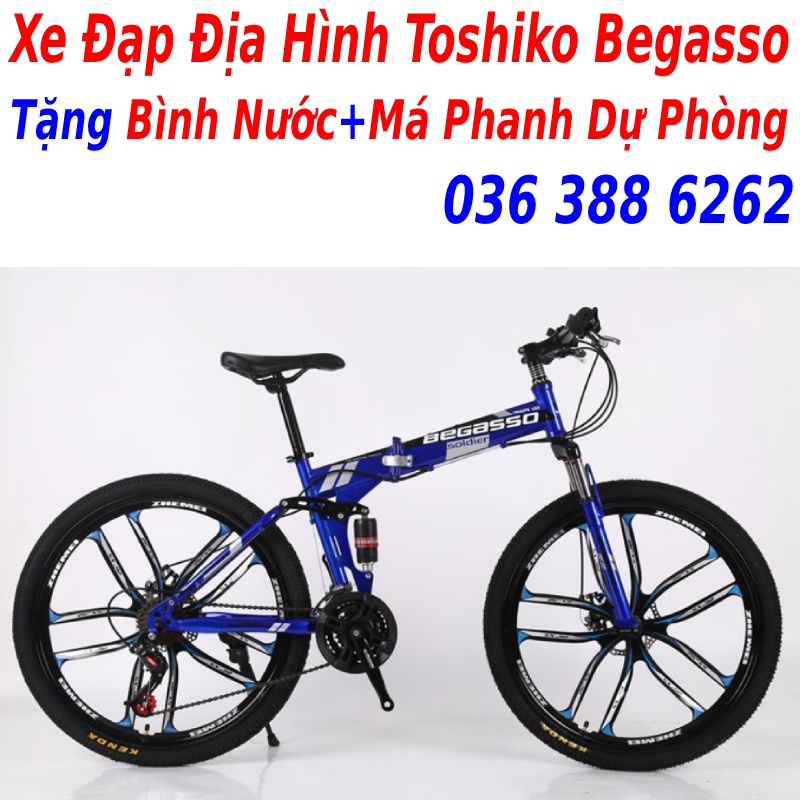 Xe đạp tập thể dục tập gym tập thể thao tại nhà Tôshikô X9 tặng má phanh dự phòng + giá đỡ điện thoại + đồng hồ nhịp tim