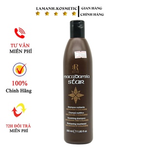 Dầu gội Kiềm Dầu Kích Thích Mọc Tóc Macadamia Star Chiết Xuất Tinh Dầu Quả Maca Phục Hồi Hư Tổn 350ml