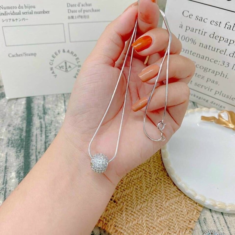 Dây chuyền mì charm hạt châu gắn đá bền màu trang sức Kami MC29
