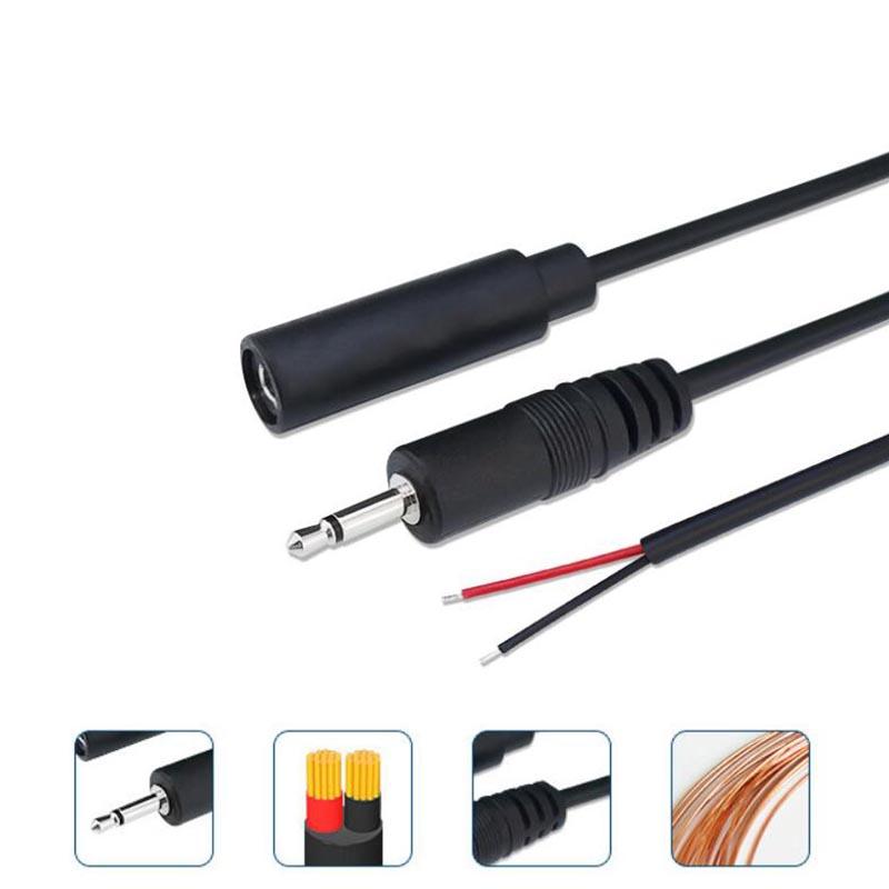 Set 5 Dây Cáp Nối Dài 2pin 2.5mm 3.5mm mono 2 Dây 25cm vnh2