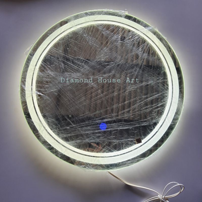 Gương tròn LED Full size phôi Bỉ nhập khẩu Diamond House Art