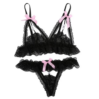 Bộ đồ lót ren đồ ngủ cosplay sexy dễ thương đính hạt BL02
