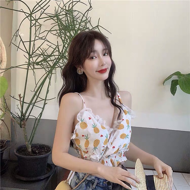 Áo hai dây voan hoa quả ngày hè tươi mát TTSA0078
