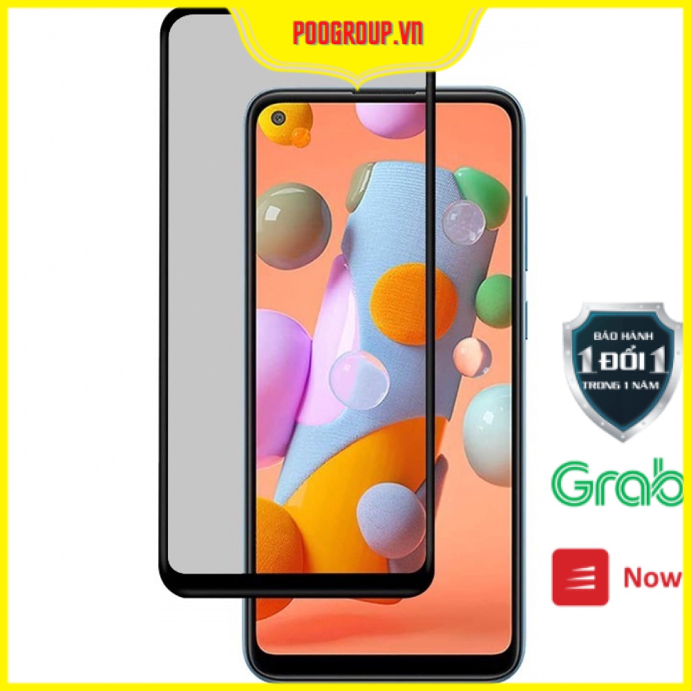 Kính Cường Lực Samsung A11 Nhám Chống Vân Tay , chống bụi, chống nước Poogroup