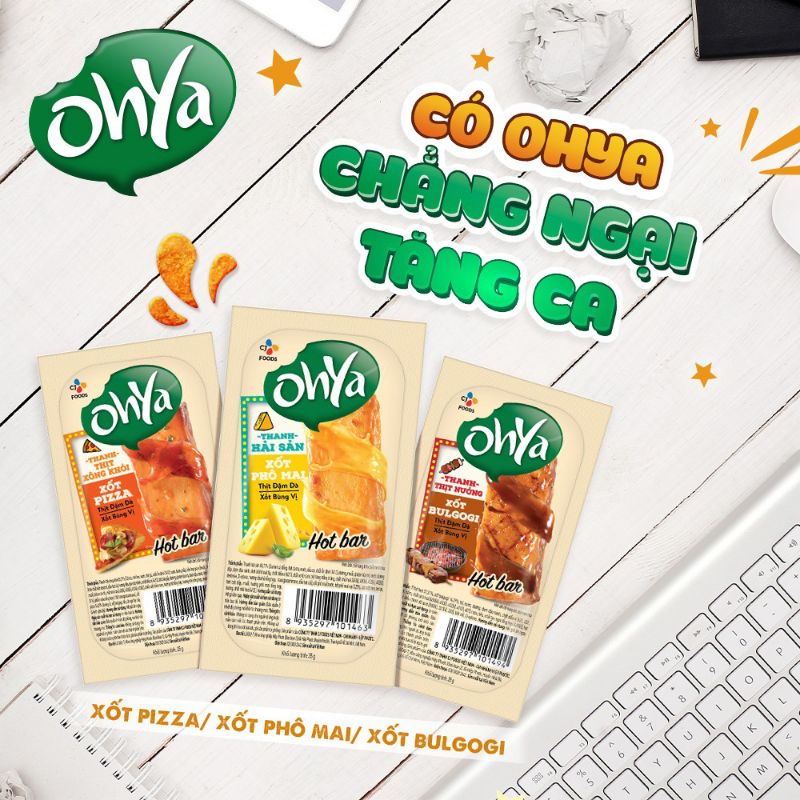 THANH OHYA HOTBAR 35gr vị siêu ngon ăn liền