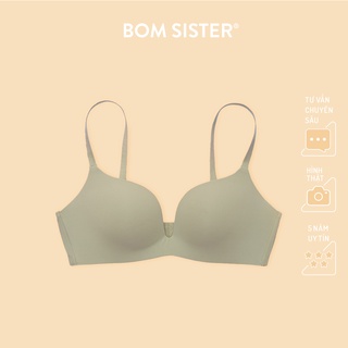 Áo Lót Mút Mỏng Su Thông Hơi Không Gọng Màu Trơn Nâng Ngực Tự Nhiên BOM SISTER A2720