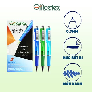 Bút bi officetex mực xanh ot-bp010bu