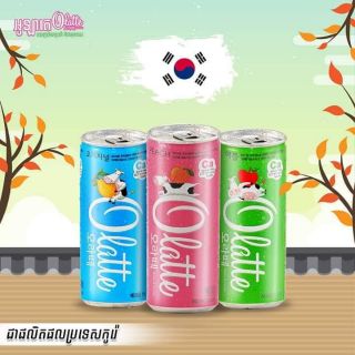 Mua 6 tặng 1- Nước uống Olatte vị táo - lê - đào (Nước sữa trái cây Hàn Quốc) 240ml