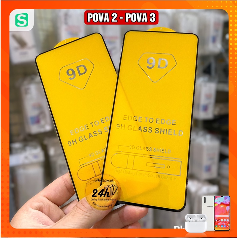 Cường Lực Tecno Pova Neo Spark 8C Pova 2 - Tecno Pova 3 Full Màn Full Keo Không Chấm Liti - Tecno Pova 2 Pova 3