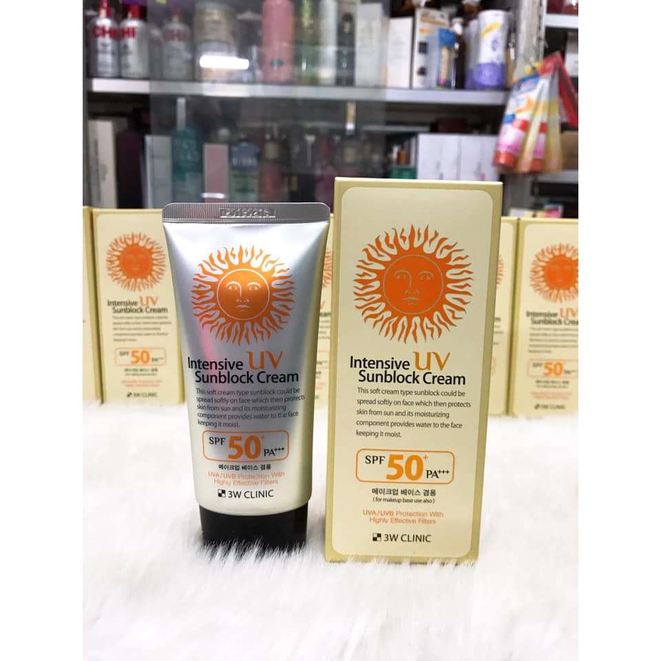 Kem Chống Nắng 3W Clinic Intensive UV Sunblock Cream 70ml