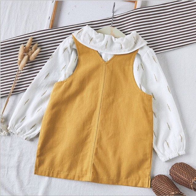 Set yếm kèm áo sơ mi