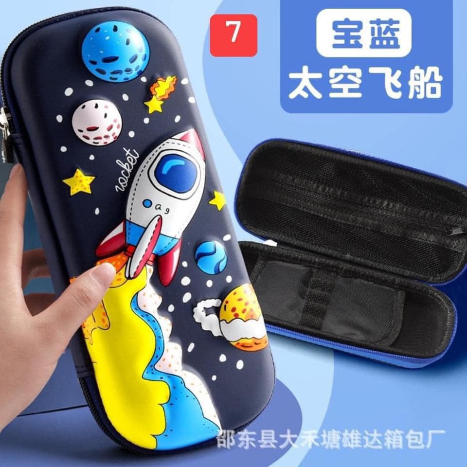 hộp bút 3D cao cấp bóp viết dạng hộp cứng chống sốc mẫu cho bé trai và bé gái