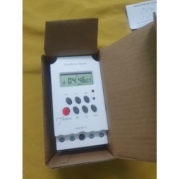 Công tắc hẹn giờ Kg316 T-II 25A/220V, bộ hẹn giờ tự động
