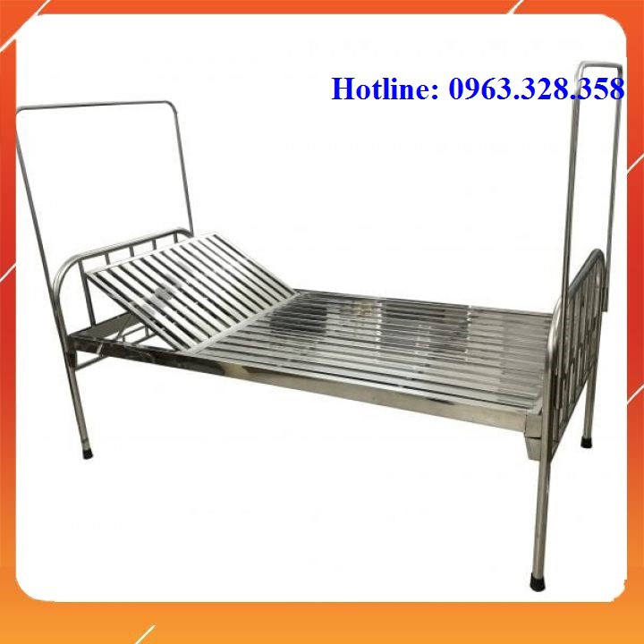 Giường bệnh nhân, giuờng inox cho bệnh nhân, có nâng đầu - Inbox với shop trước khi đặt hàng