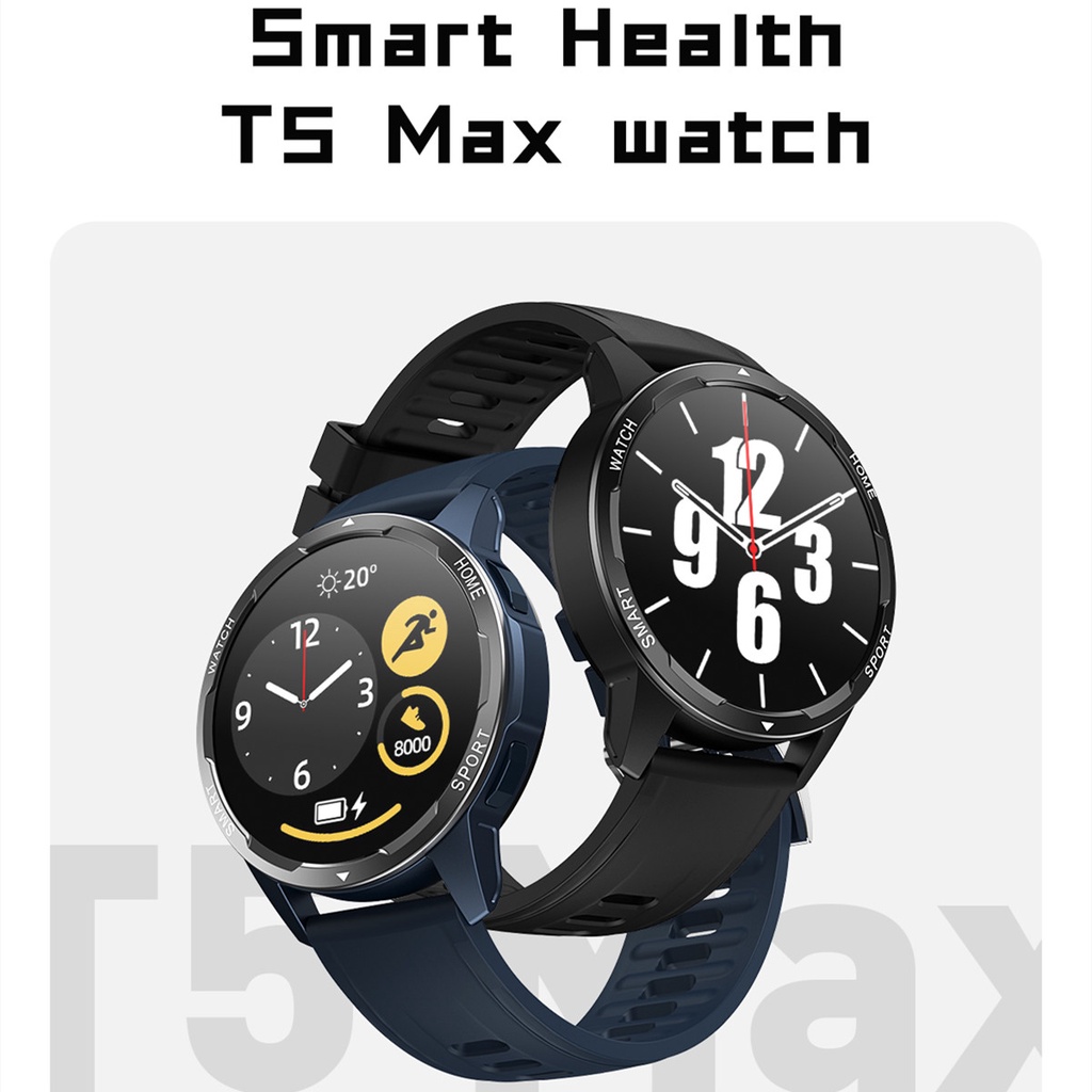 Bộ Đồng Hồ Thể Thao Thông Minh TZUZL T5MAX 1.28 inch Cao Cấp Kèm Phụ Kiện