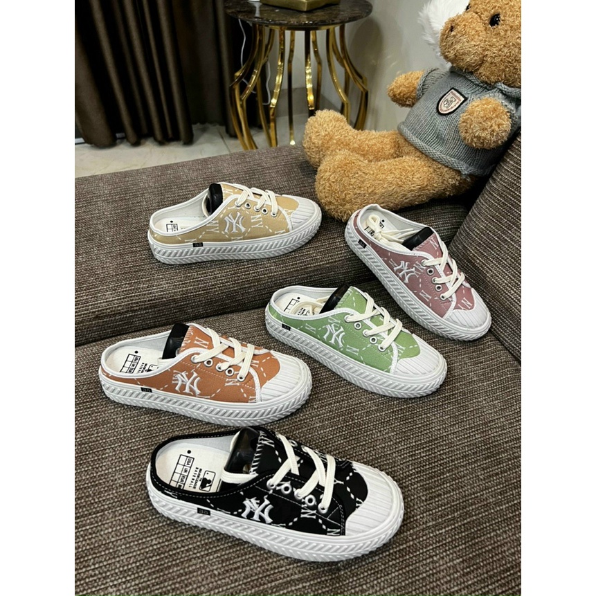 Giày sục NY đạp gót , sục thể thao MLB 4 cm