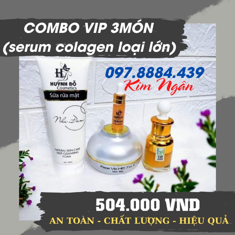 COMBO VIP 3 MÓN TRẮNG DA HUỲNH ĐỖ