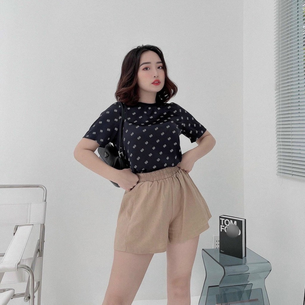 Quần short nữ silive quần đùi nữ cạp chun phong cách trẻ trung