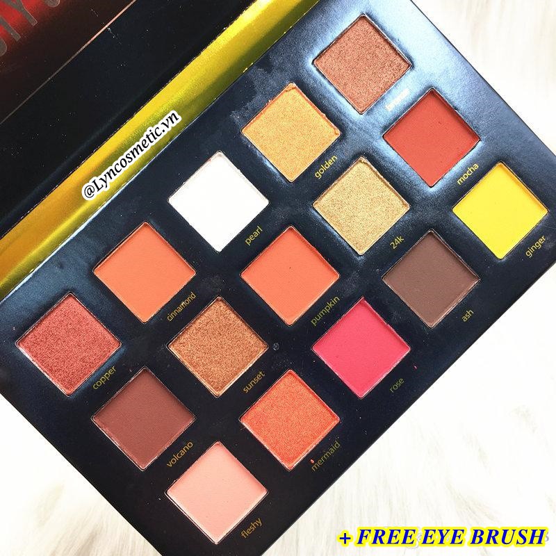 BẢNG PHẤN MẮT NHŨ LÌ BEAUTY GLAZED SUNSET DUSK 15 Ô