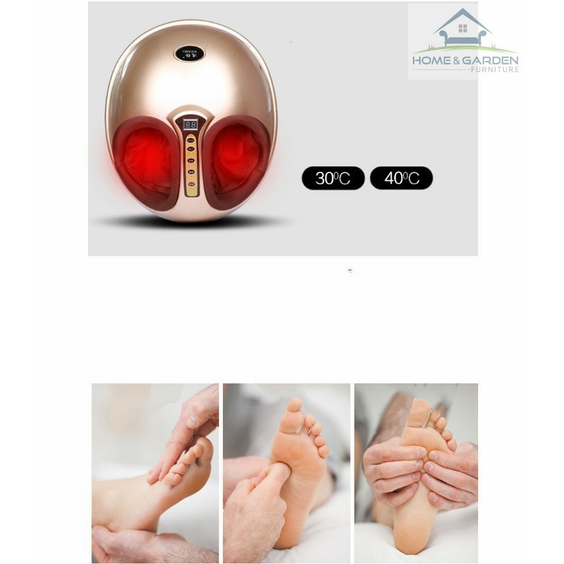 Máy massage chân 4D hồng ngoại kèm remote điều khiển từ xa - Home and Garden