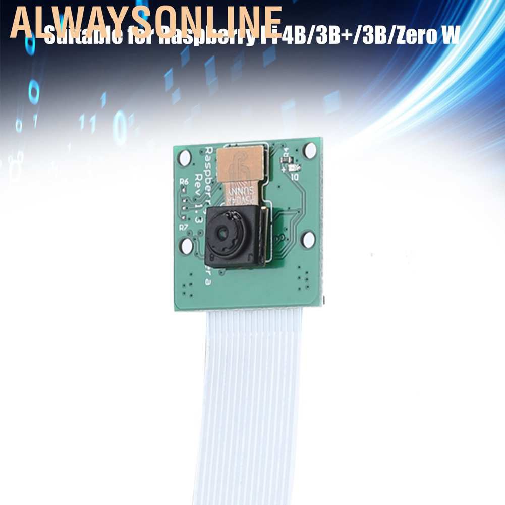 Mô Đun Camera 5 Triệu Pix For Pi 4b / 3b + / 3b / Zero W Ov5647 Support 1080p30 720p60 Và 640x480p60 / 90