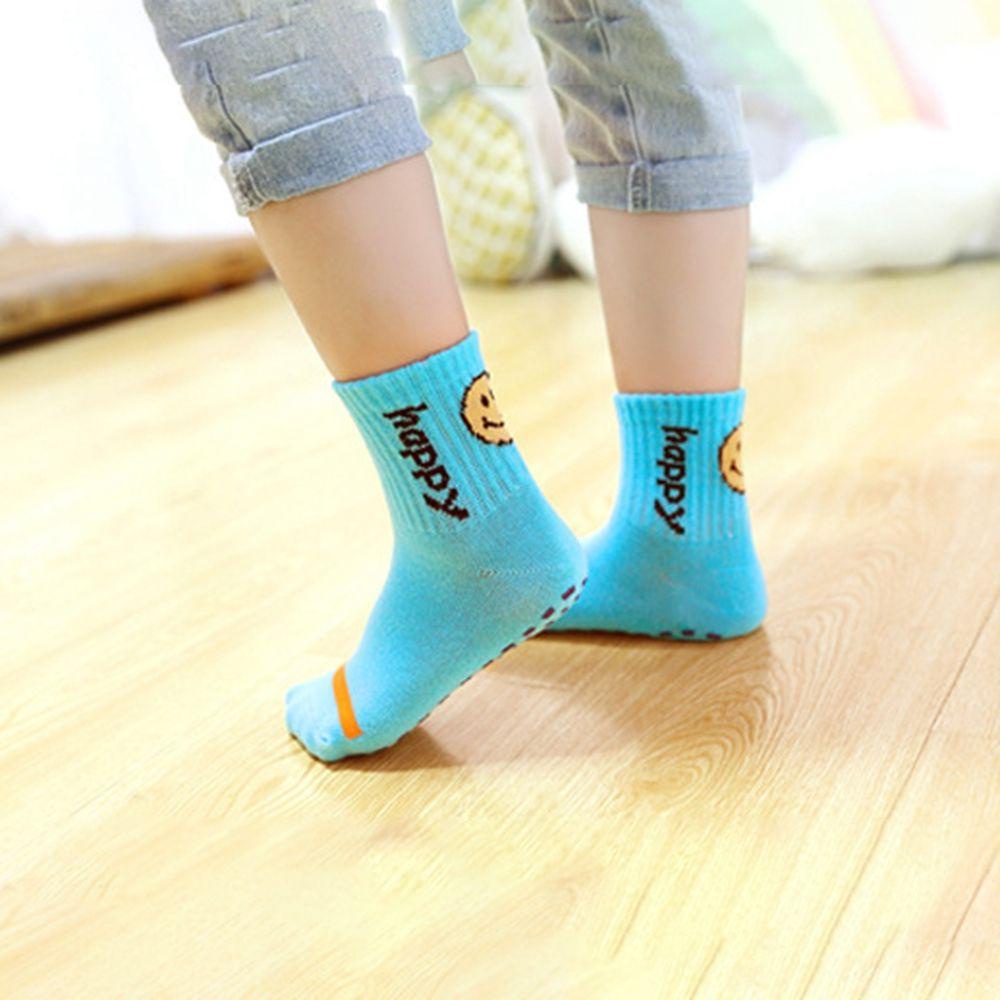 AROMA Đôi Vớ Cotton HọA TiếT MặT CườI Dễ Thương Cho Bé GáI