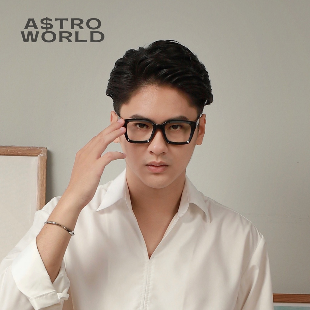 Gọng kính Mắt Cú A$troWorld the Owl Slim 2.0 + Bao da + Nước/Khăn Lau kính + Box