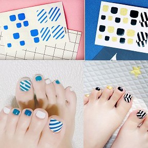 Sticker Dán Móng CHÂN không thấm nước siêu xinh và tiện lợi JJ041~080;1