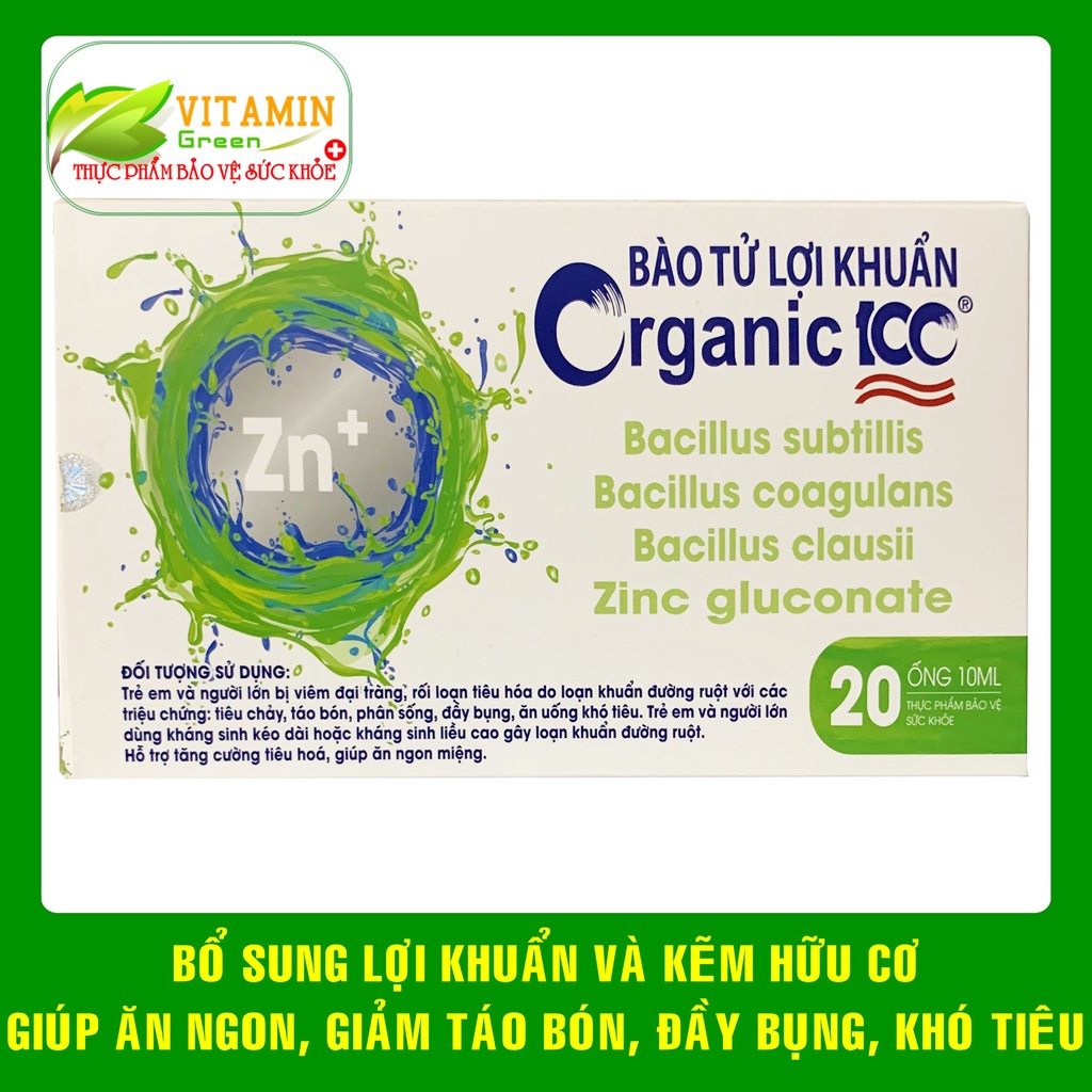 BÀO TỬ LỢI KHUẨN CRGANIC100 GIÚP ĂN NGON, TĂNG CƯỜNG HẤP THU, GIẢM TÁO BÓN, ĐẦY BỤNG, KHÓ TIÊU