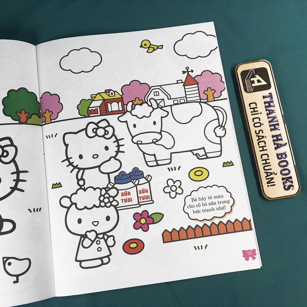 Sách - Hello Kitty - Rèn Luyện Khả Năng Tập Trung - Gia Đình Hạnh Phúc Của Kitty (Sách tô màu dành cho trẻ 3+)