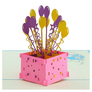 THIỆP CHÚC MỪNG SINH NHẬT, THIỆP BẬT NỔI, THIỆP 3D, THIỆP HANDMADE, THIỆP 08-03