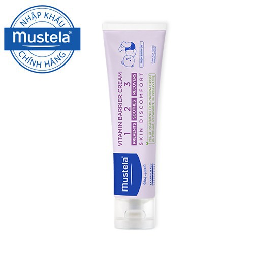 Kem chống hăm tã cho trẻ sơ sinh & em bé Mustela Vitamin Barrier Cream 100ml