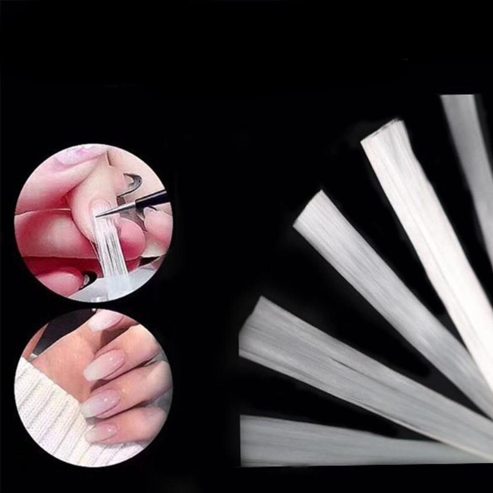 [Hàng mới về] Set 10 sợi thủy tinh  nối móng tiện lợi bám dính tốt