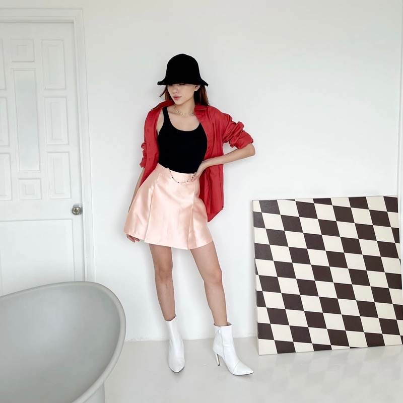 LALLA - Chân váy quần xoè nhẹ nữ