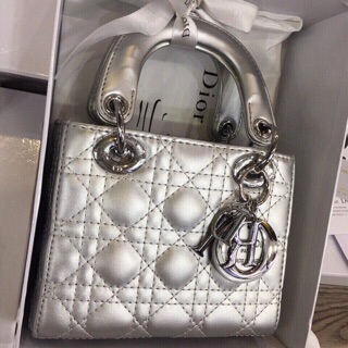 Túi Dior lady khoá bạc